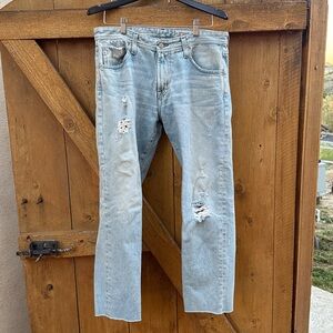 AG Adriano Goldschmied Light Blue Denim - size 32x31